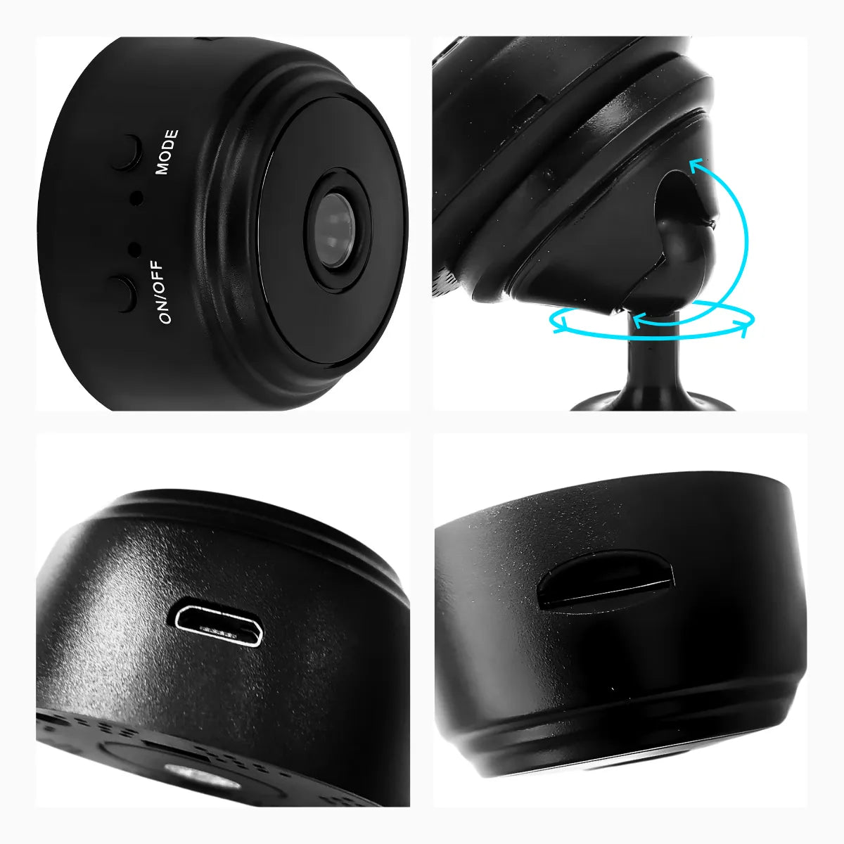 Mini Câmera A9 Wifi com Sensor e Visão Noturna