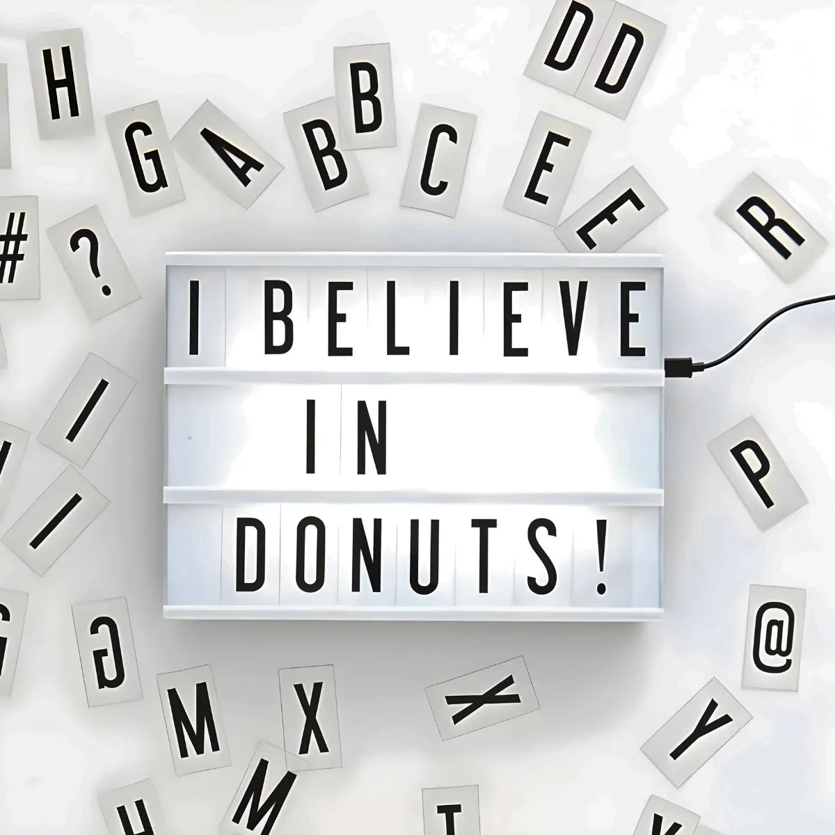 Caixa Luminária Mensagem Decorativa