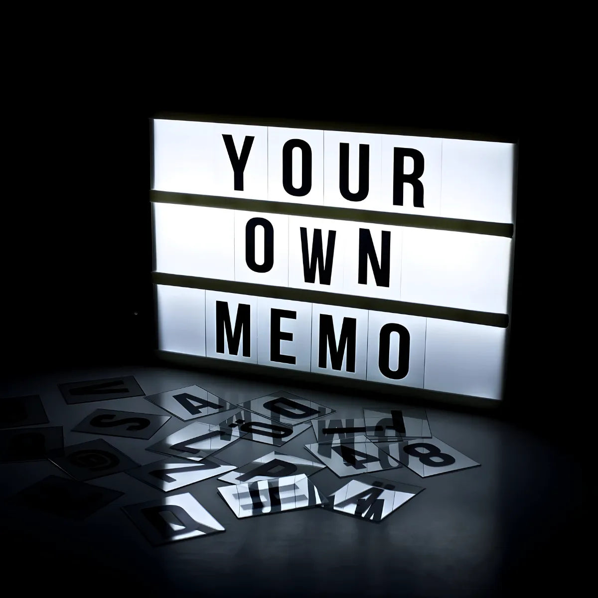 Caixa Luminária Mensagem Decorativa